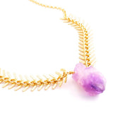 Valencia Amethyst Statement Necklace