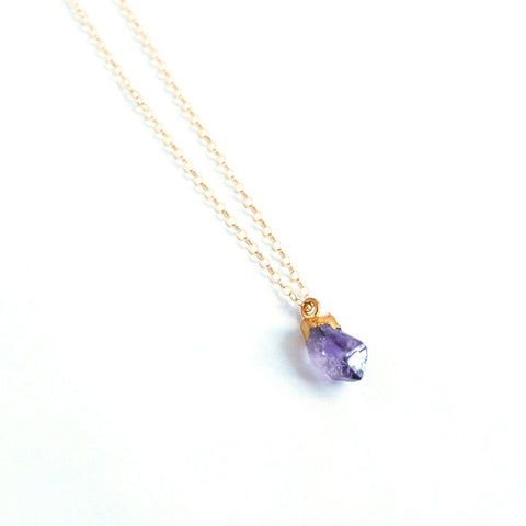 February Birthstone Necklace (Amethyst)