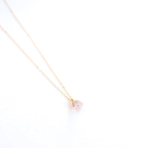 Carmel Rose Quartz Necklace