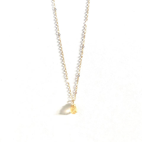 November Birthstone Necklace (Citrine)