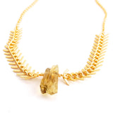 Valencia Citrine Statement Necklace