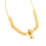 Valencia Citrine Statement Necklace