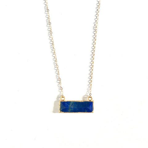 Dana Lapis Bar Necklace