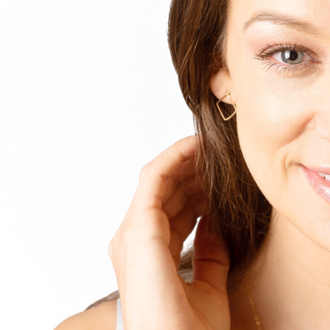 Marrakesh Gold Stud Earrings
