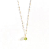 August Birthstone Necklace (Peridot)