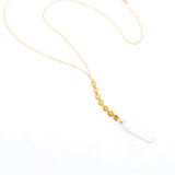 Positano Crystal Quartz Y-Necklace