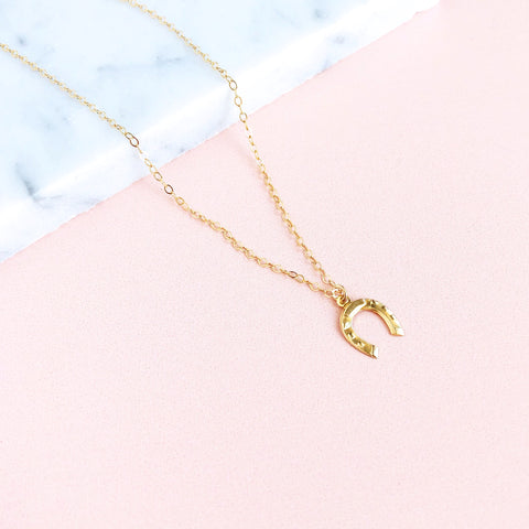 Rosa Horseshoe Necklace
