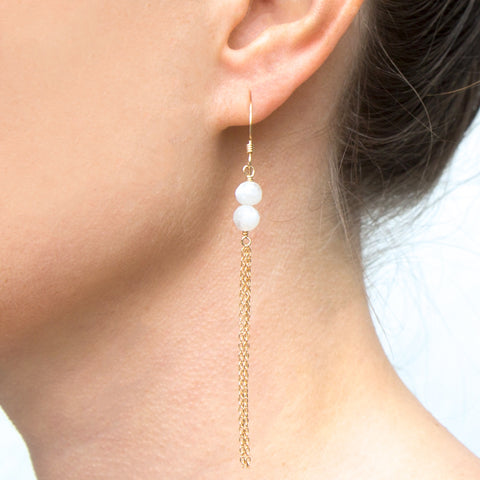 Saint-Tropez Moonstone Earrings