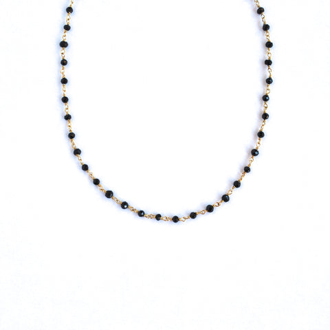 Sydney Black Spinel Mini Necklace