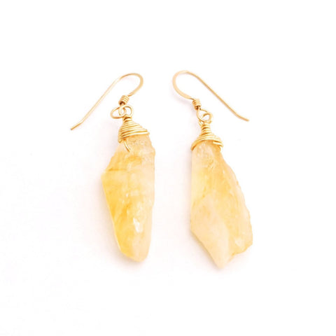 Pisa Silver Citrine Earrings
