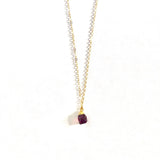 January Birthstone Necklace (Garnet)