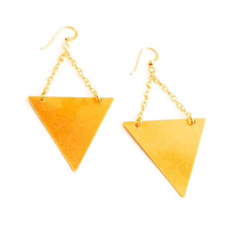 Triangle Drop Earrings