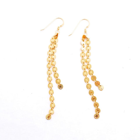 Monaco Gold Dangle Earrings