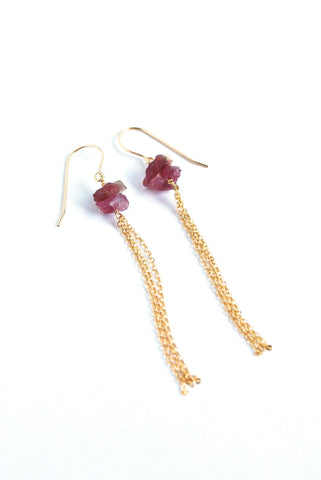 Pismo Pink Tourmaline Earrings
