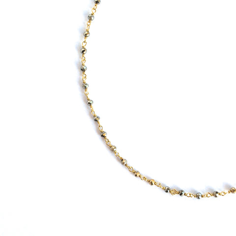 Sydney Pyrite Mini Necklace